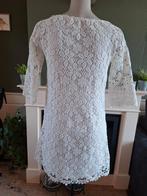 Made in Italy wit gehaakte jurk M 38 40, Kleding | Dames, Jurken, Maat 38/40 (M), Made in Italy, Verzenden, Wit