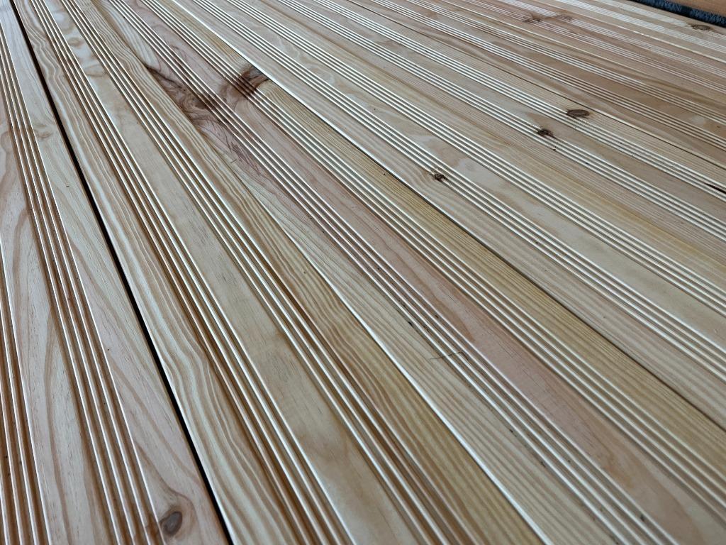 Grenen lambrisering met profiel, planken 25x137mm, 2m45 lang, Ophalen of Verzenden, 75 m² of meer
