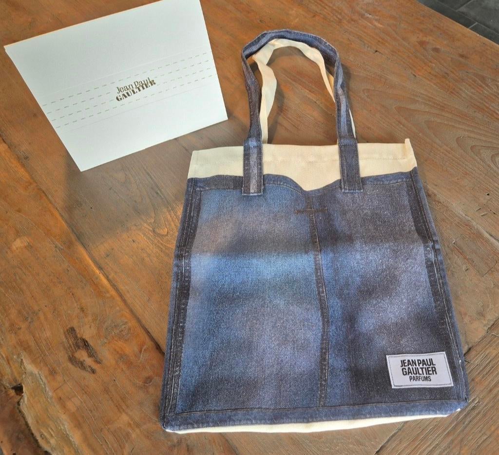 Jean Paul Gaultier Trompe-L'oeil Schoudertas tote bag, Ophalen of Verzenden, Nieuw, Blauw, Schoudertasje
