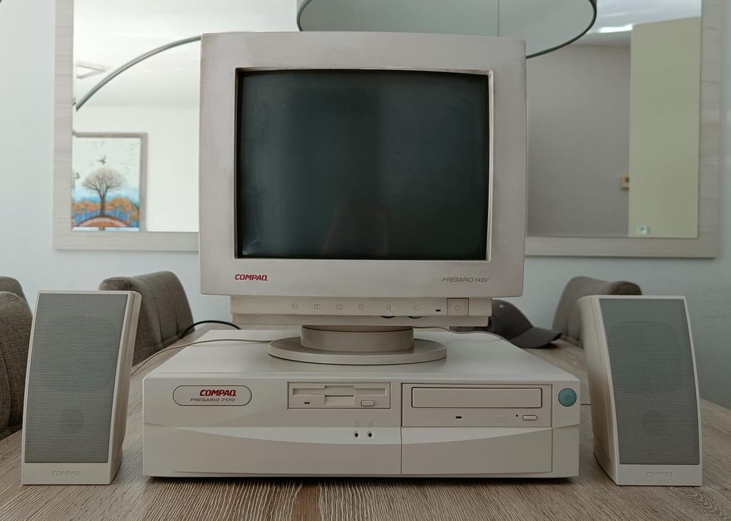 Compaq Presario 7170 retro vintage pentium desktop als nieuw, Computers en Software, Vintage Computers, Ophalen of Verzenden