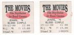 2 bioscoopkaartjes Blood Simple 2000 (TK 14), Ophalen of Verzenden, Zo goed als nieuw
