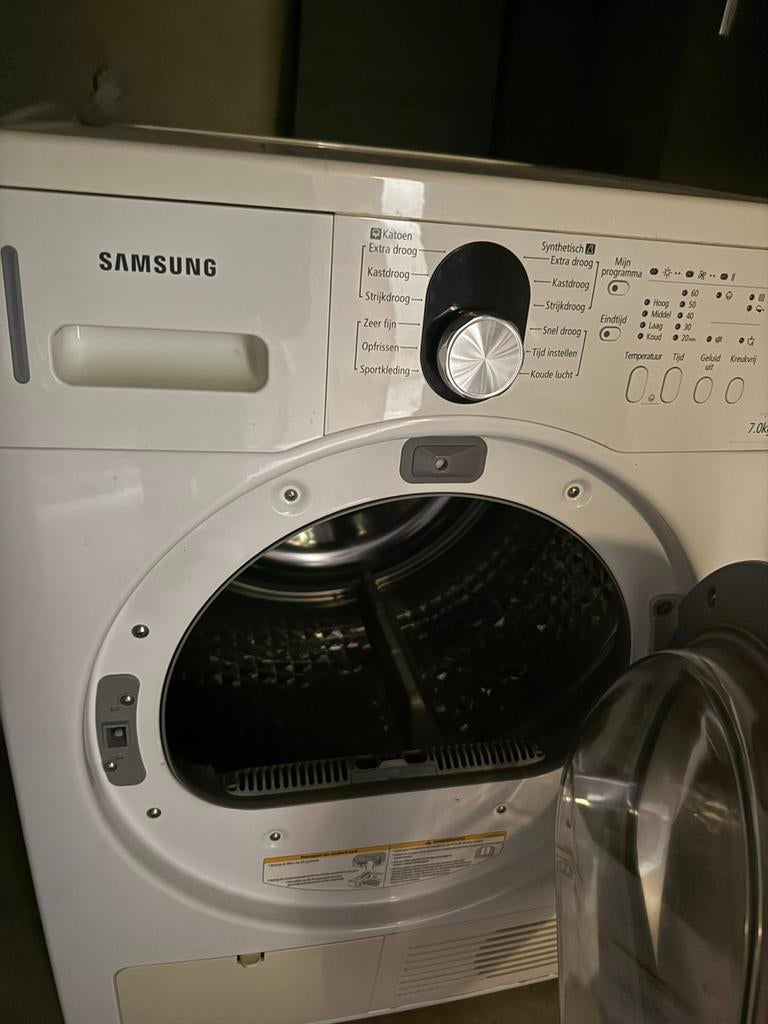 Samsung droger, Witgoed en Apparatuur, Wasdrogers, Ophalen, 6 tot 8 kg, Bovenlader, Zo goed als nieuw