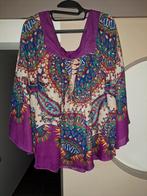 Boho blouse met vleermuismouwen, Paars, Maat 42/44 (L), Nieuw, Ophalen of Verzenden