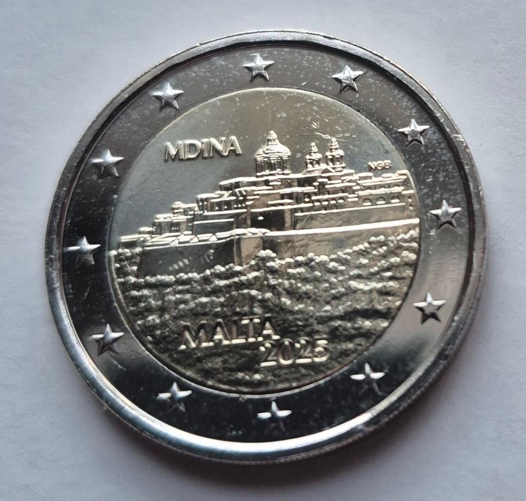 Malta 2025 2 euro los uit rol; thema MDINA, Ophalen of Verzenden, Malta, 2 euro