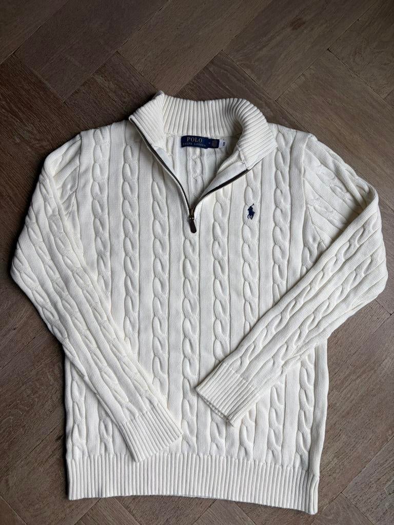 Ralph Lauren kabel trui, Ophalen of Verzenden, Gedragen, Overige maten, Wit