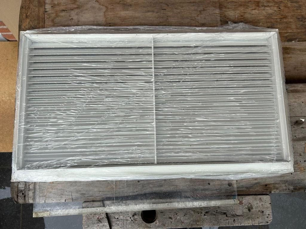 Ventilatie rooster WDVCOO 625x325 RAL9010-NIEUW, Ophalen of Verzenden, Nieuw, Inbouwhaard, Elektrische haard