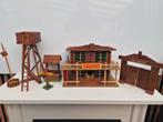 Vintage Houten Western Speelset - Saloon & Fort Apache, Overige merken, Gebruikt, Ophalen of Verzenden, Groter dan 1:32