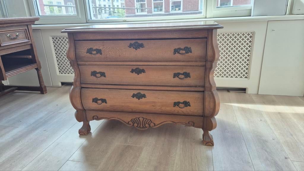 Mooie oude ladekast, Antiek en Kunst, Curiosa en Brocante, Ophalen of Verzenden