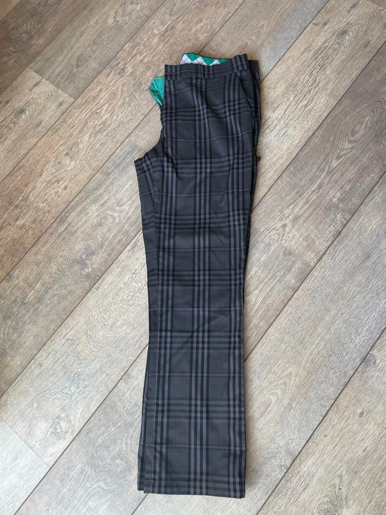 Golfino Golfbroek Geruit Grijs Maat M, Ophalen of Verzenden, Zo goed als nieuw, Maat 48/50 (M), Grijs