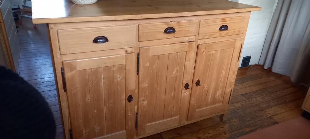 Grenen kast, Ophalen, Gebruikt, 50 tot 75 cm, 100 tot 150 cm