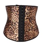 Luipaard waist trainer korset bustier panter dames vrouwen, Verzenden, Bruin, Body of Korset