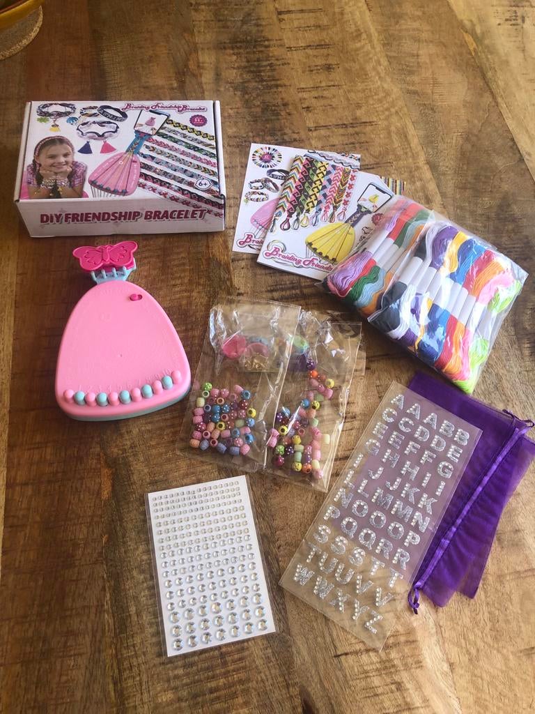 DIY Vriendschapsarmbandjes set met Kralen en Draad. NIEUW, Hobby en Vrije tijd, Kralen en Sieraden maken, Ophalen of Verzenden