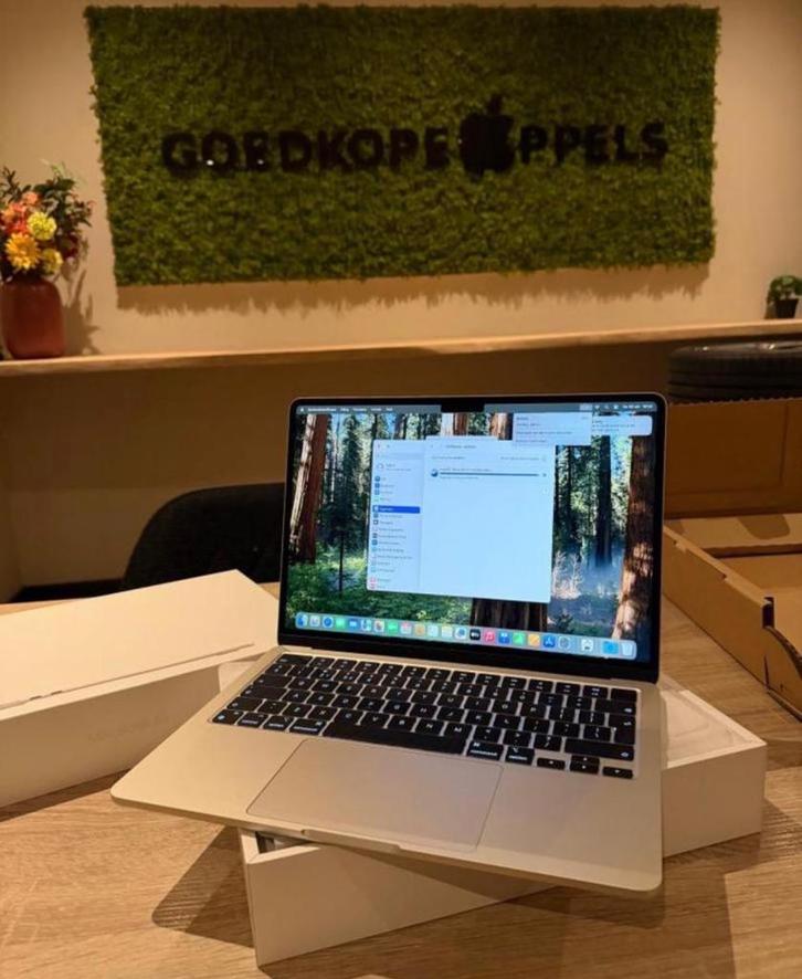 MacBook Air 13 inch m2 16GB 256GB Starlight | nieuw, Computers en Software, Apple Macbooks, Nieuw, MacBook Air, 13 inch, Qwerty
