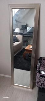 Stijlvolle spiegel met RVS lijst - Modern design, Ophalen of Verzenden, Rechthoekig, Minder dan 50 cm, 150 tot 200 cm