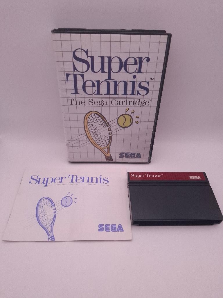 Super Tennis Sega Master System, 2 spelers, Ophalen of Verzenden, Zo goed als nieuw, Sport
