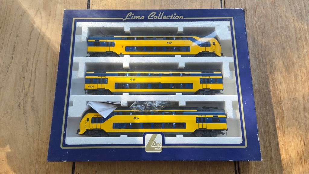 Vintage Lima h0 NS trein intercity dubbeldekker 149857S, Gelijkstroom, Ophalen of Verzenden, NS, Lima