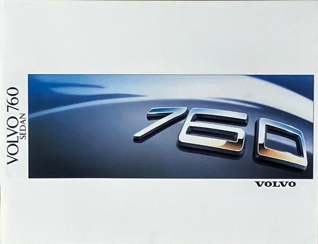 Folder. Volvo 760 sedan, modeljaar 1989. nr. MS/PV2887-88 ., Ophalen of Verzenden, Zo goed als nieuw, Volvo