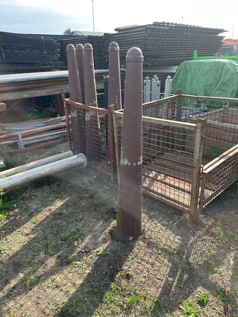 ijzeren rampalen afzetpalen, Tuin en Terras, Gaas en Draad, Ophalen, Gebruikt, Minder dan 10 meter, Raster