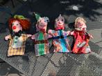 Nostalgische poppenkastpoppen 4 stuks handgemaakt, Antiek en Kunst, Ophalen of Verzenden