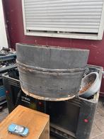 Grote houten plantenbak / kuip/wijnvat, Gebruikt, Balkon, Rond, Ophalen of Verzenden