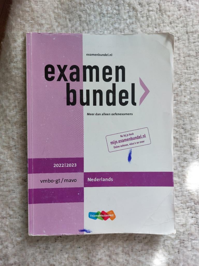Examenbundel Nederlands vmbo-gt/mavo 2022/2023, Boeken, Ophalen of Verzenden, VMBO, Nederlands