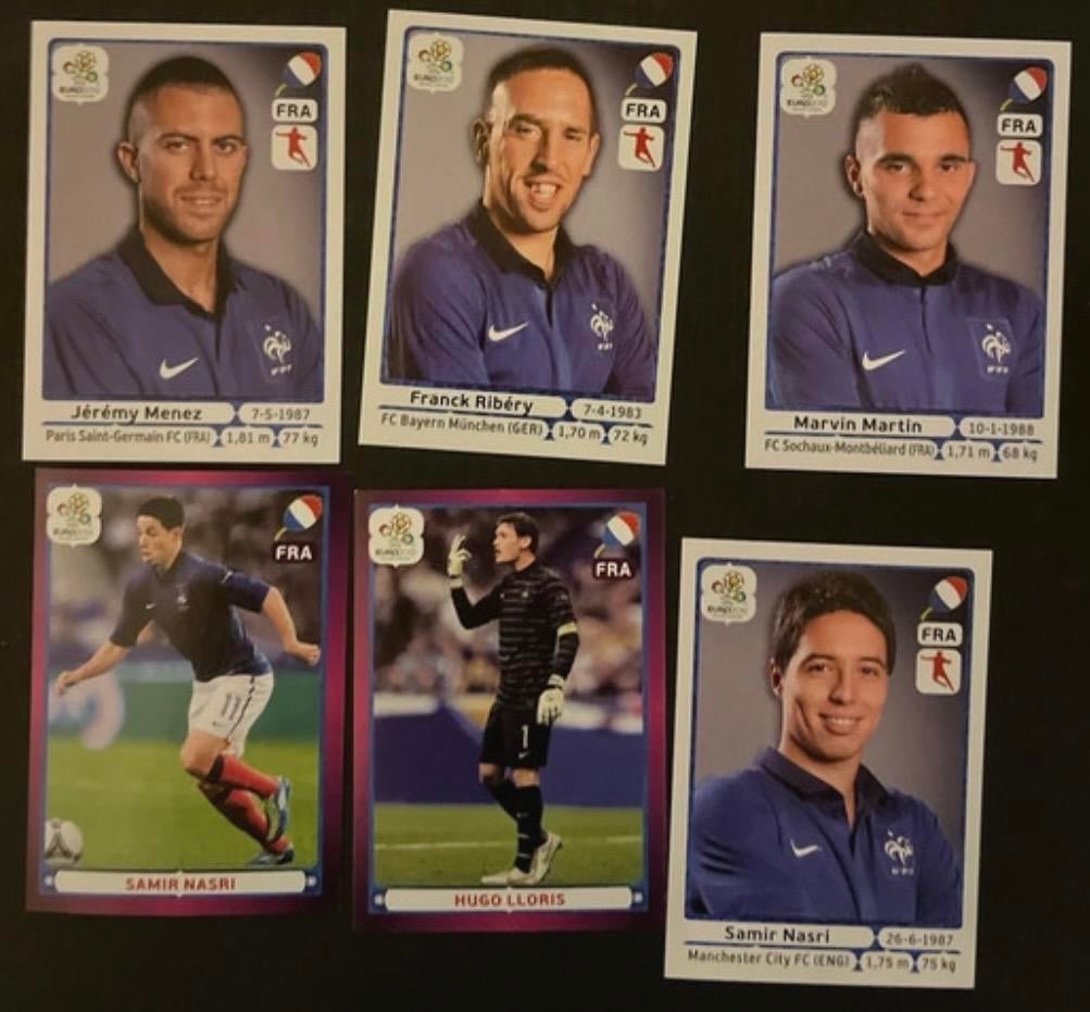 Panini Euro 2012 Frankrijk team stickers en plaatjes, Ophalen of Verzenden, Zo goed als nieuw, Stickers en Plaatjes