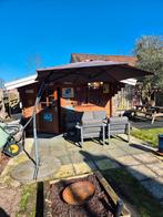 Zweefparasol met voet, 3 meter doorsnede, Ophalen