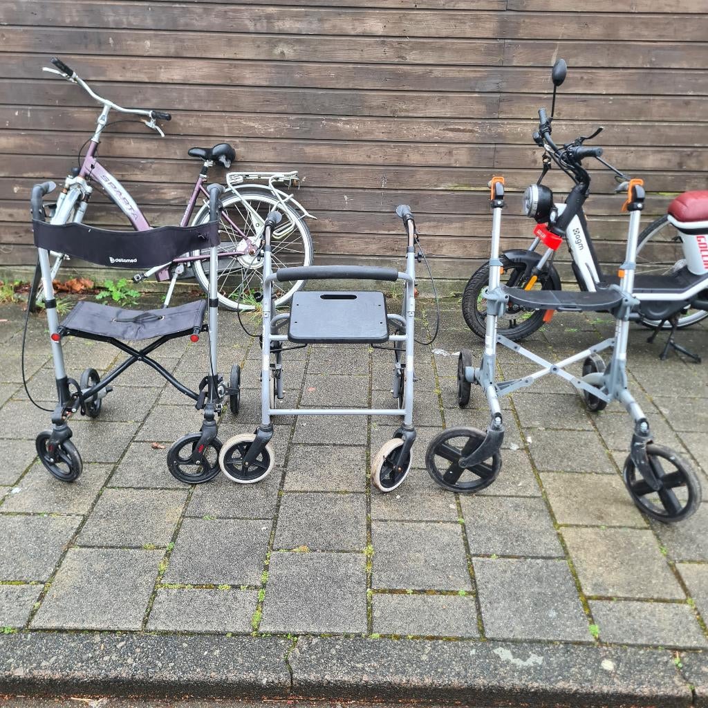 Rollator, Ophalen, Gebruikt, Duwrolstoel