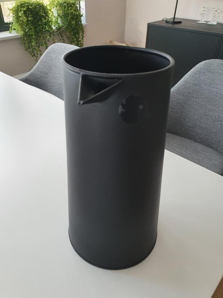 Nieuwe zwarte vaas in doos 30x16cm, Ophalen of Verzenden