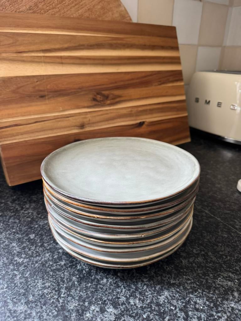 Ontbijtborden 9 stuks toscane Xenos, Ophalen