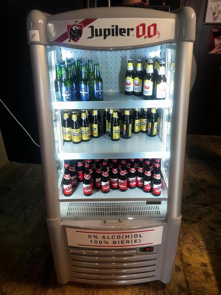 Jupiler open koelkast voor mancave - 190L inhoud, Witgoed en Apparatuur, Koelkasten en IJskasten, Gebruikt, Zonder vriesvak, 150 tot 200 liter