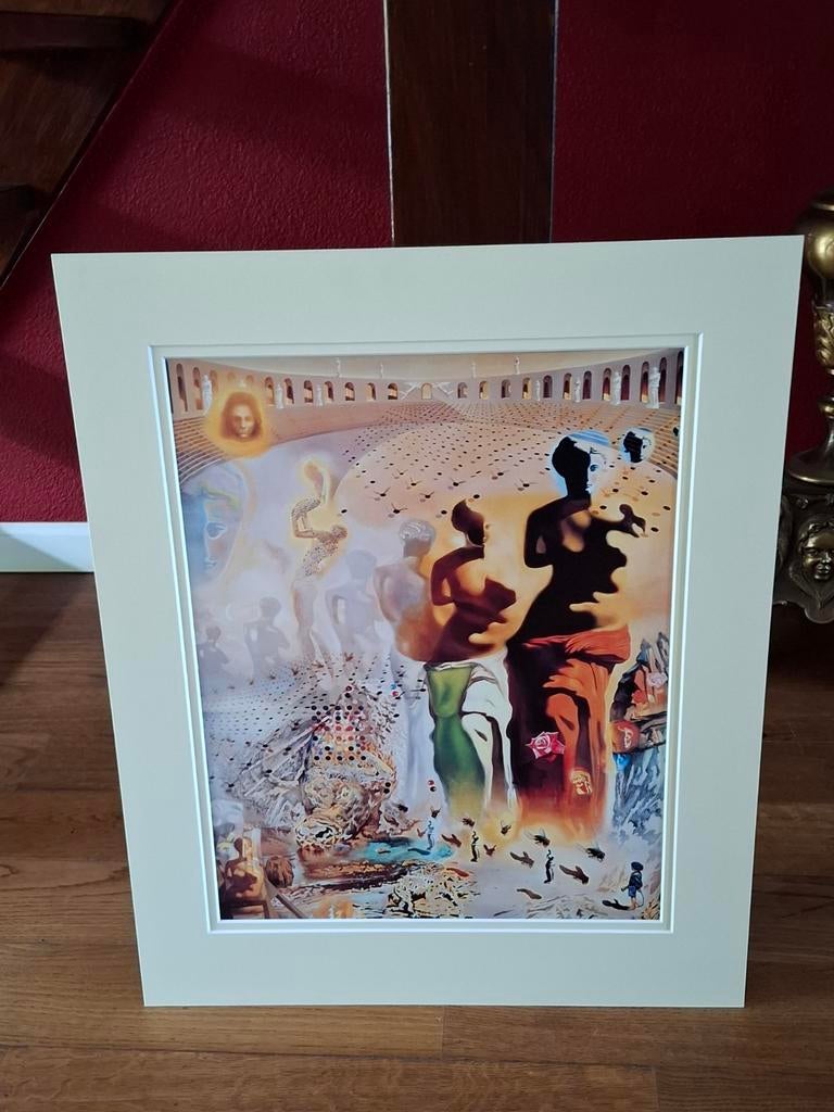 Mooie print in pass partout, Huis en Inrichting, Woonaccessoires | Schilderijen, Tekeningen en Foto's, Ophalen of Verzenden, Zo goed als nieuw