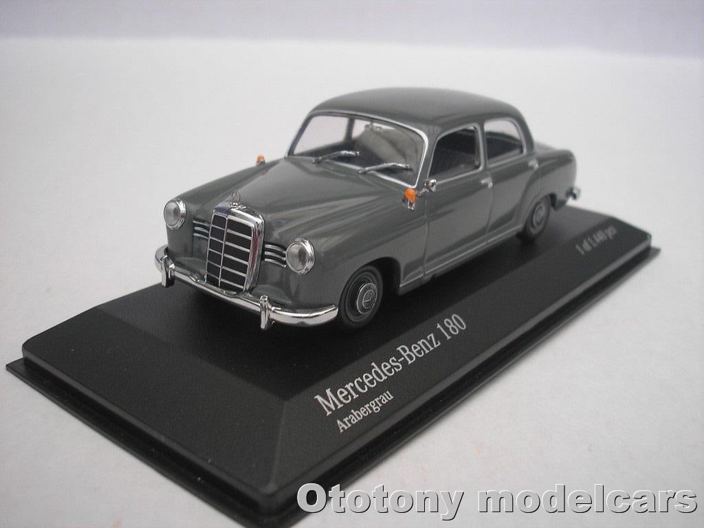 Mercedes Benz 180 1953 Donker Grijs 1/43 Minichamps, Ophalen of Verzenden, Nieuw, Auto, MiniChamps