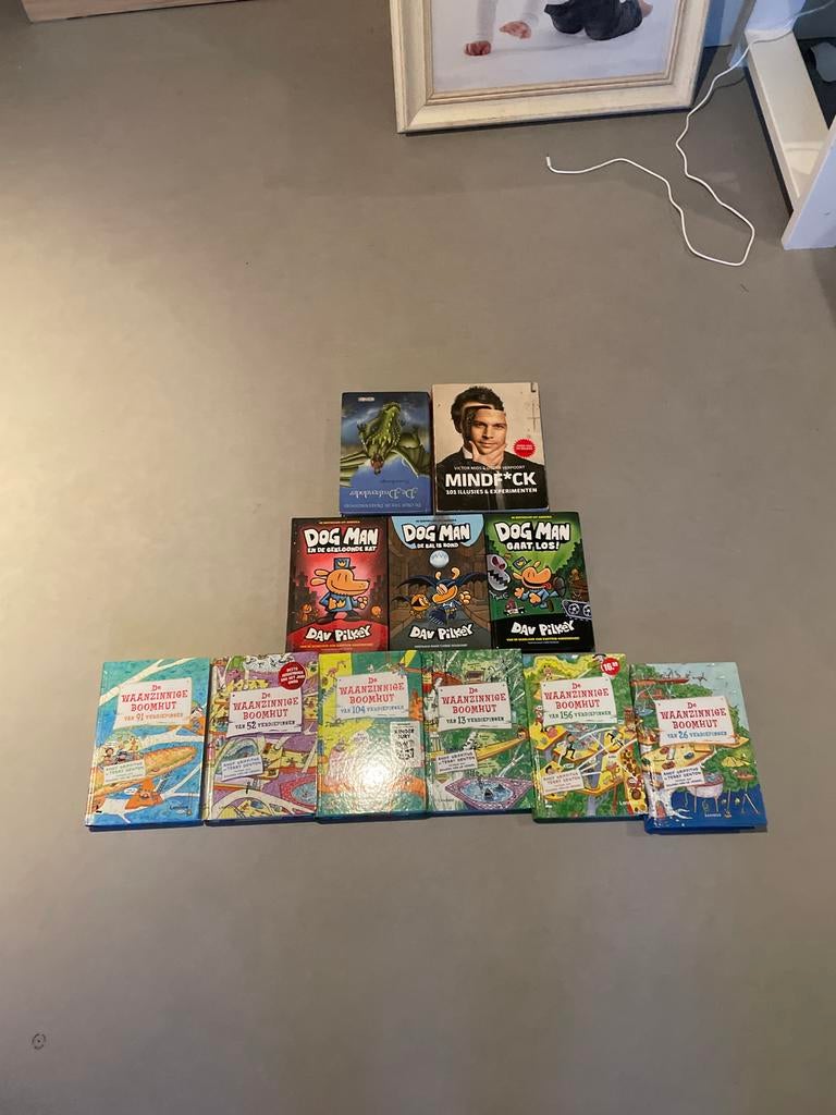 Boekenpakket: De Waanzinnige Boomhut, Dog Man, De Drakendode, Ophalen, Gelezen, Fictie algemeen