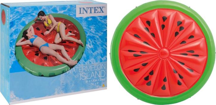 Luchtbed watermeloen Intex 183 x 23 Cm, Tuin en Terras, Zwembad-toebehoren, Nieuw, Ophalen