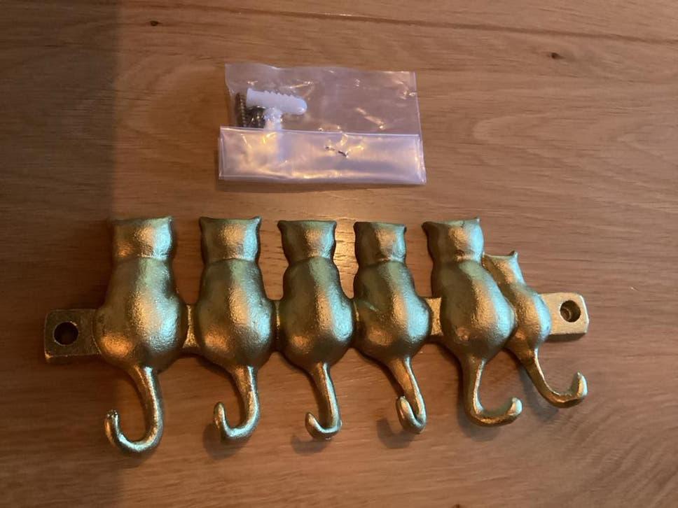 Nieuwe ijzeren katten kapstok, Wandkapstok, Nieuw, Ophalen of Verzenden, Minder dan 100 cm