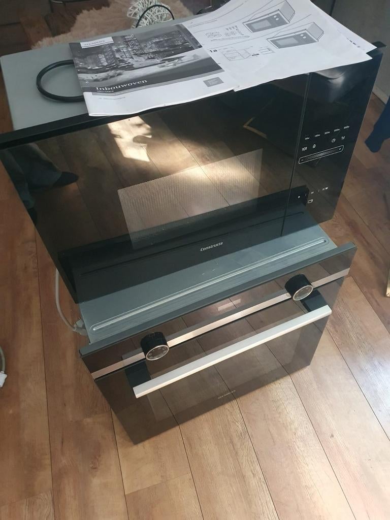 Siemens Inbouw Oven HB513AB.0 & Constructa Inbouw Magnetron, Witgoed en Apparatuur, Ovens, Zo goed als nieuw, Oven met grill, Inbouw