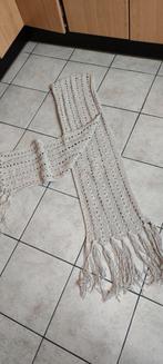 Handmade gehaakte sjaal Bahama Beige, Ophalen of Verzenden, Zo goed als nieuw, Sjaal