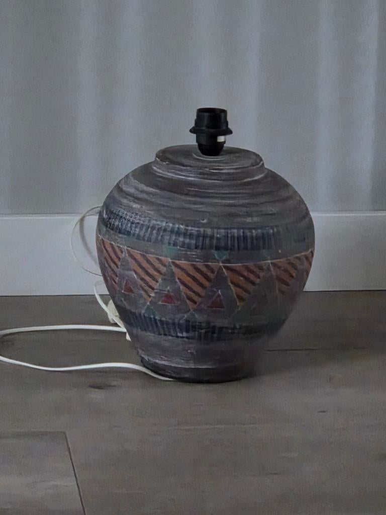 Tafellamp, Ophalen, Overige materialen, Kan goed ik een klassiek of Afrikaans interieur, Zo goed als nieuw