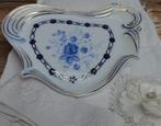 SALE Porseleinen bonbon schaaltje, blauwe rozen, aparte vorm, -, -, Overige typen, Ophalen of Verzenden
