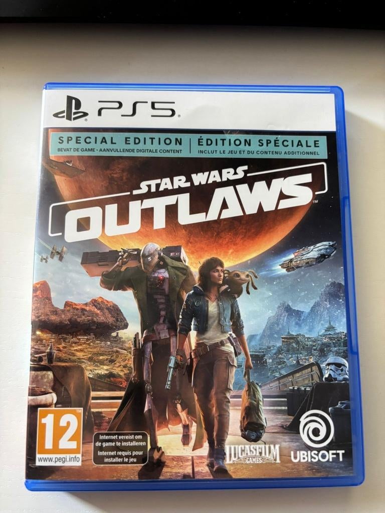 Star wars outlaws, Spelcomputers en Games, Games | Sony PlayStation 5, Ophalen of Verzenden, Zo goed als nieuw, Avontuur en Actie