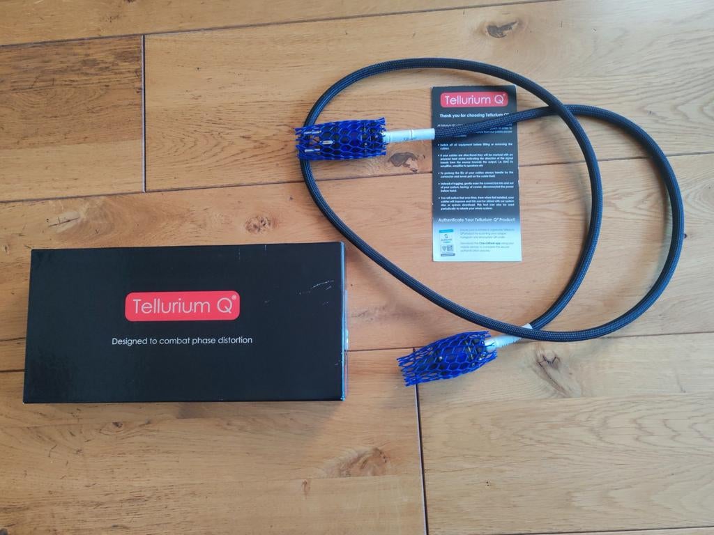 Tellurium Q Silver powercord 1,5m, NP 1599-, Ophalen of Verzenden, Zo goed als nieuw, Minder dan 2 meter