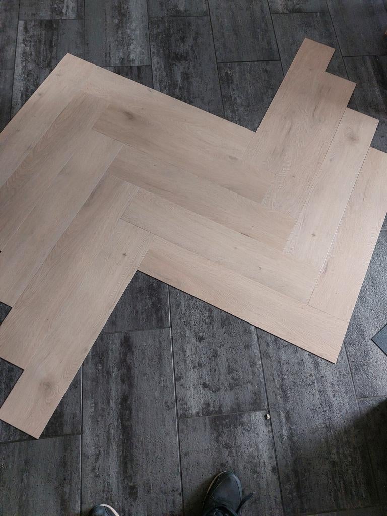 Nieuwe Restpartij Visgraat pvc ruim 22m2, Ophalen of Verzenden, Nieuw, 75 m² of meer, Overige typen