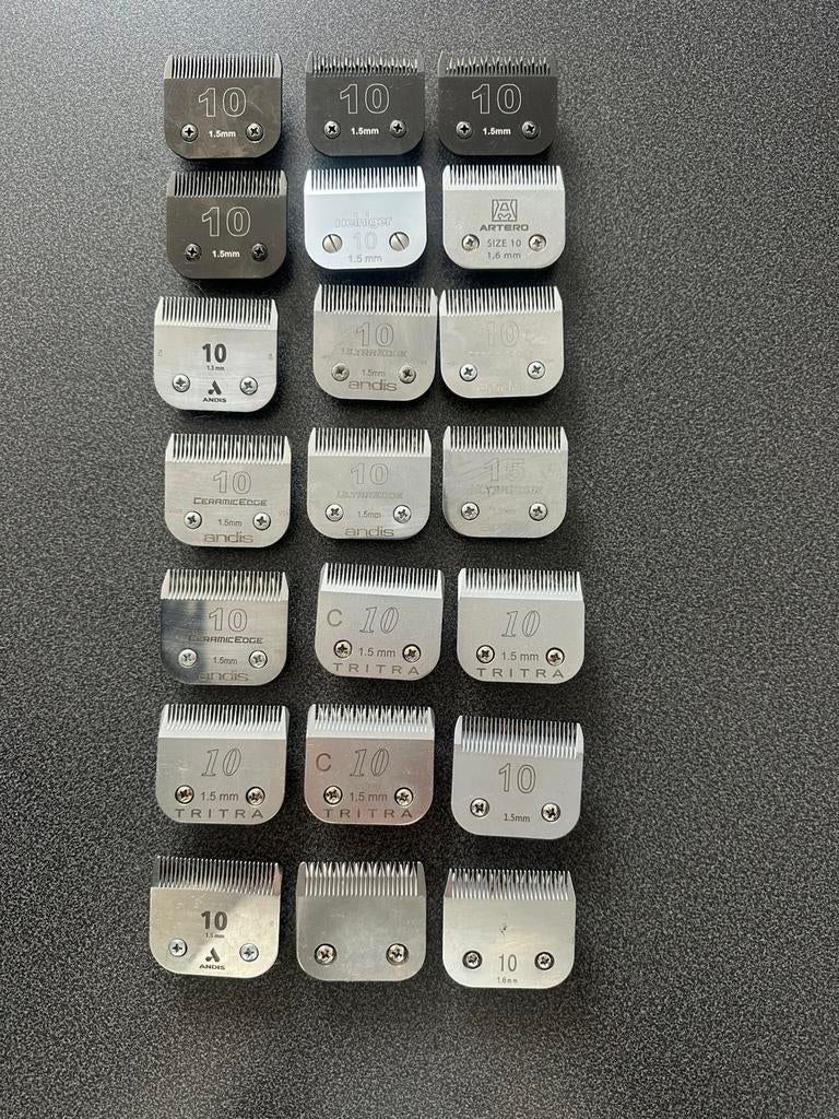 Goed werkende A5 scheerkoppen nr. 10, Dieren en Toebehoren, Ophalen of Verzenden, Zo goed als nieuw