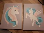 2 Ikea schilderijen met eenhoorns, Huis en Inrichting, Woonaccessoires | Schilderijen, Tekeningen en Foto's, Ophalen, Minder dan 50 cm