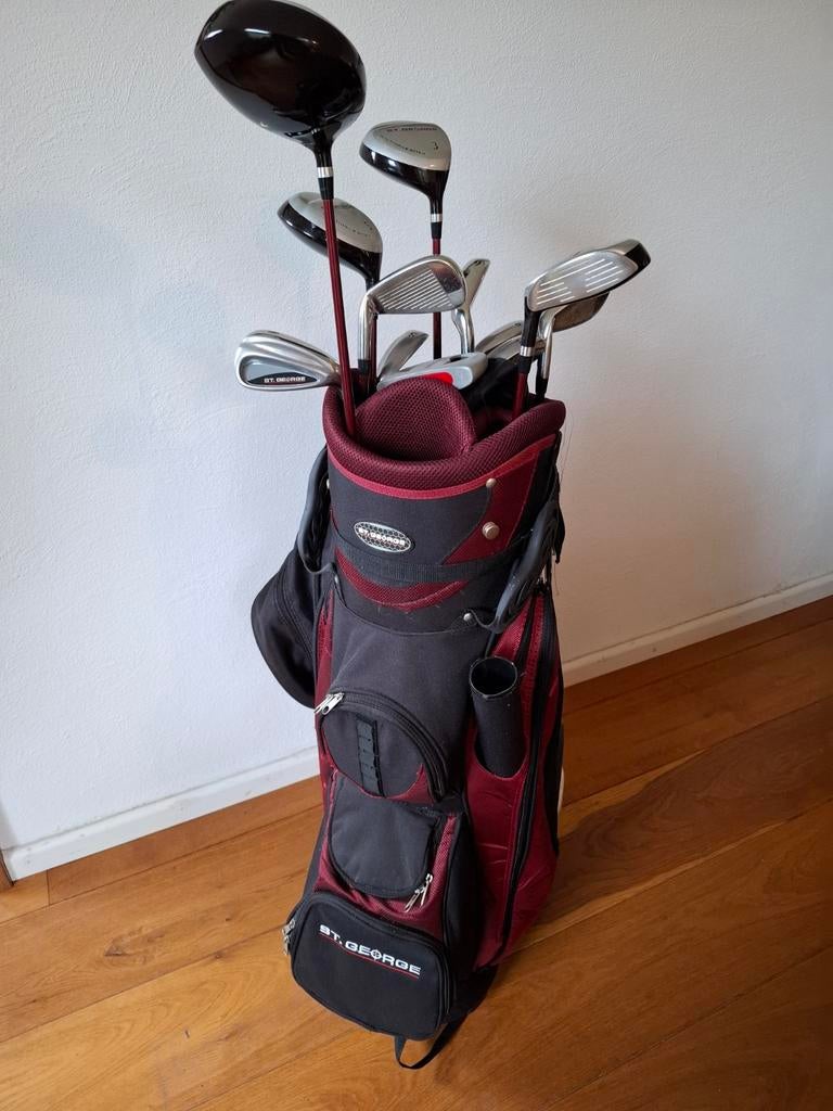 Complete Golfset St. George met Golftas en Trolley, Ophalen of Verzenden, Gebruikt, Set, Overige merken