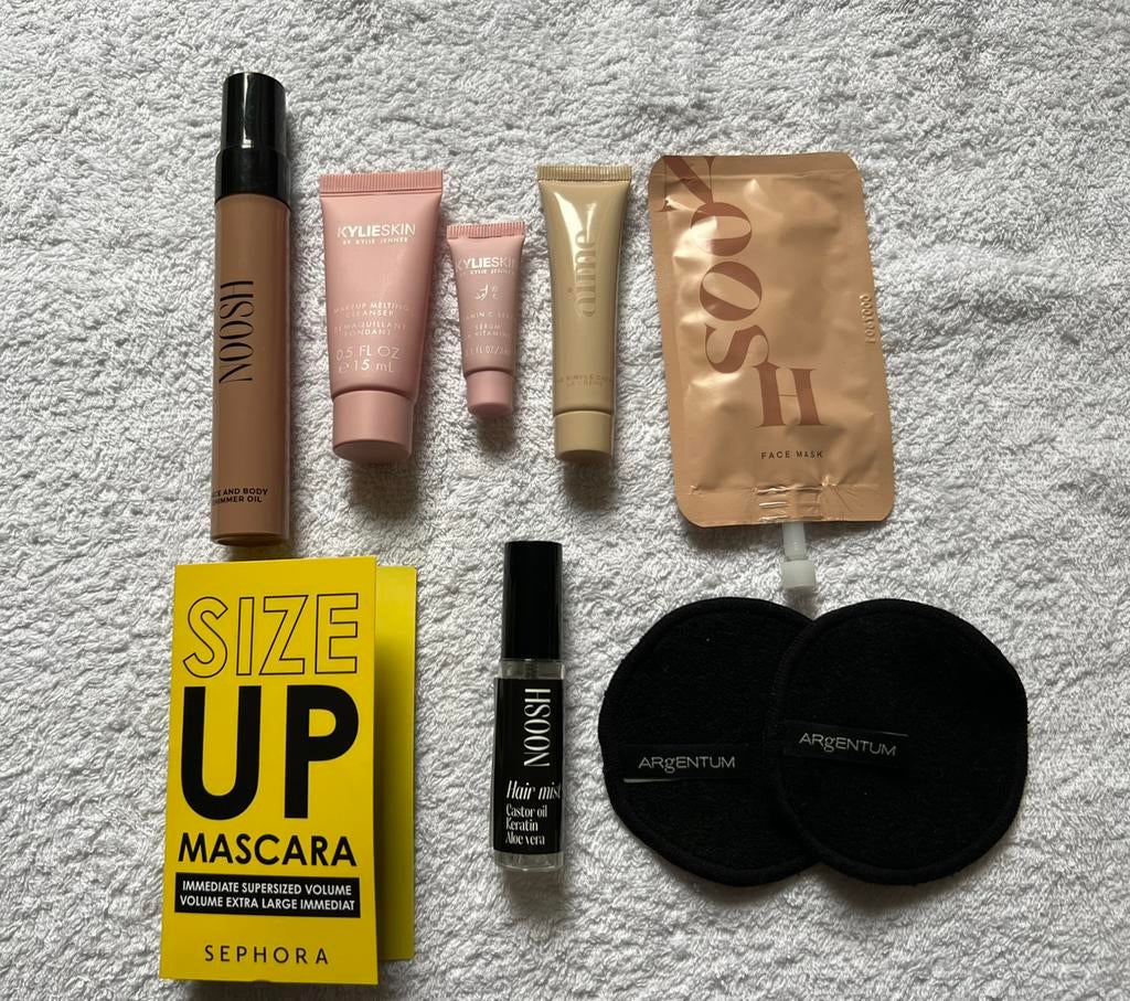 Verzorging items; Noosh, Kylieskin, Aime, Sephora & Argentum, Sieraden, Tassen en Uiterlijk, Uiterlijk | Gezichtsverzorging, Zo goed als nieuw