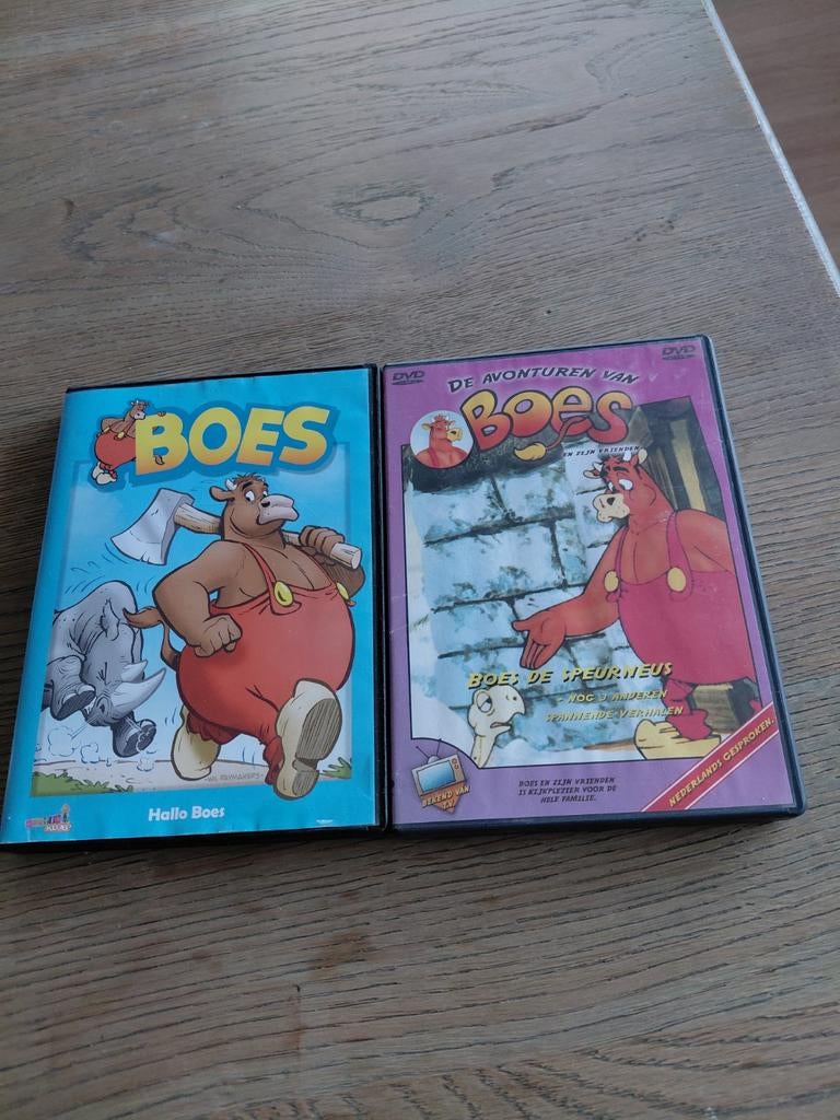 2 Boes dvd's. Kindernet, Europees, Gebruikt, Tekenfilm, Alle leeftijden