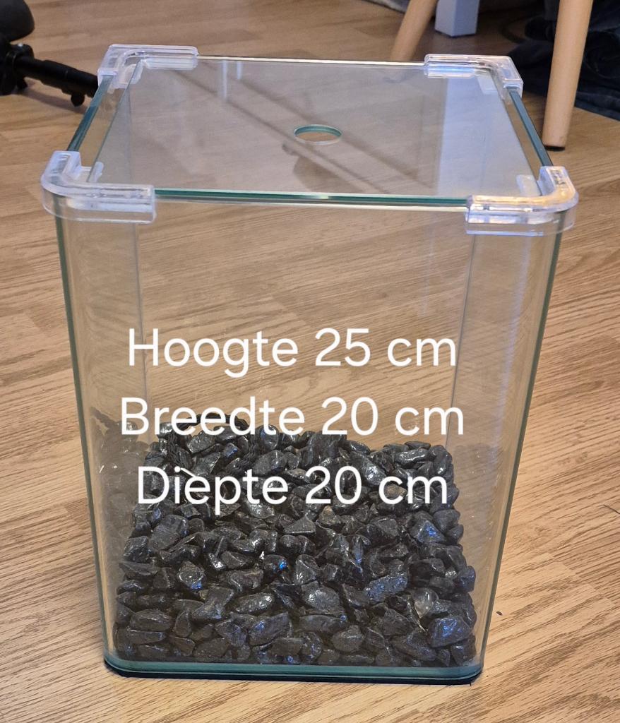 Aquarium cq vissenkom, Dieren en Toebehoren, Vissen | Aquaria en Toebehoren, Ophalen, Inclusief deksel, Zo goed als nieuw, Leeg aquarium
