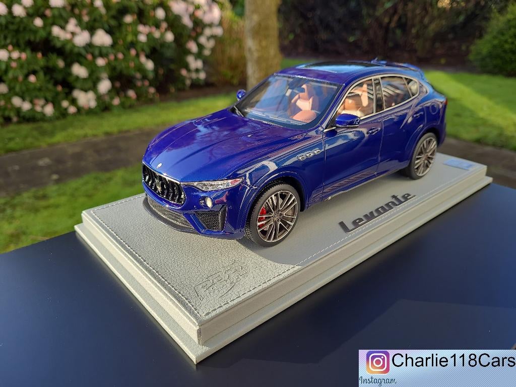 BBR 1/18 Maserati Levante V8 Trofeo – Blu Emozione, Ophalen of Verzenden, Nieuw, Overige merken